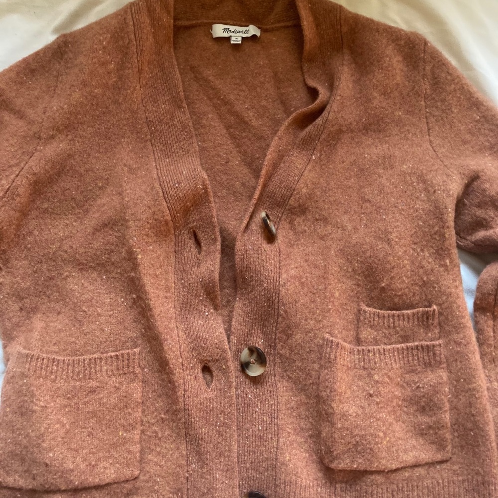 Madewell Brown cashmere cardigan Medium